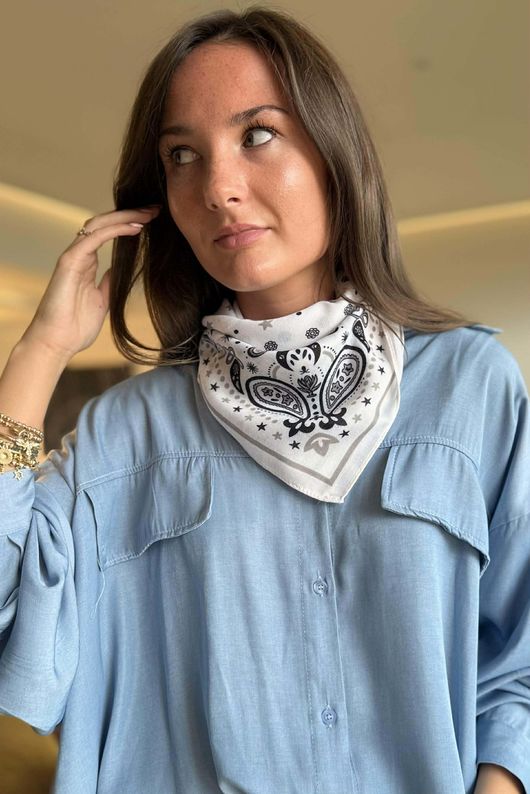 Sloane Star Classic Bandana Ecru 